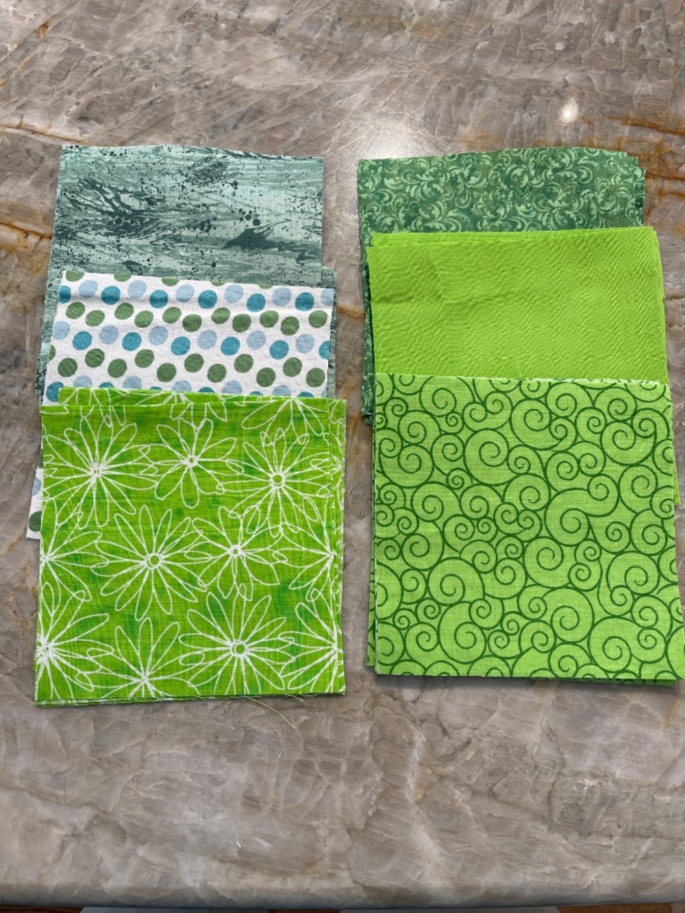 48 Precut 5" Cotton Quilt Squares Charm Pack
